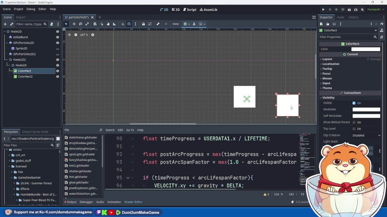 Dev Stream: Finally Figuring Out Particle Shaders & Canvas Group Shaders!