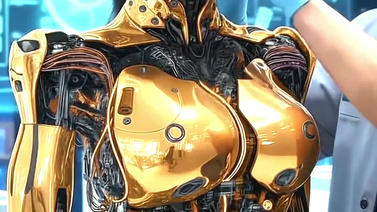 Future Tech Humanoid Robot Repairs Damage Instantly