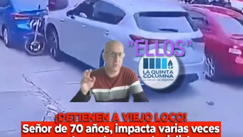 El conductor "LOCO· HIBRIDO atropella en varias ocasiones a un motorista