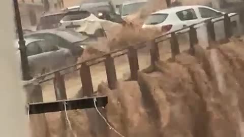 Large Flood in Valencia, Spain