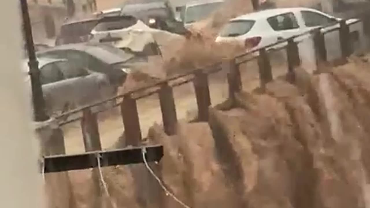 Large Flood in Valencia, Spain