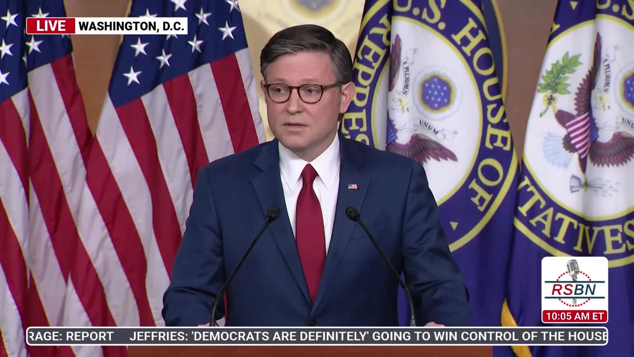 WATCH: Speaker Mike Johnson announces next steps after the Schumer shutdown has finally ended