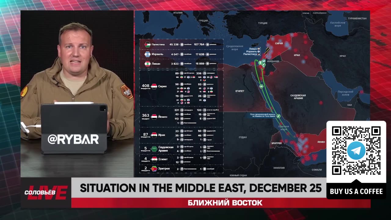 ❗️🌍🎞 Rybar Highlights of the Middle East on Dec.25, 2024