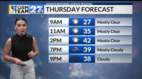 JANUARY 29 2025 WKBN 27 FIRST NEWS WEATHER FORECAST PART 1