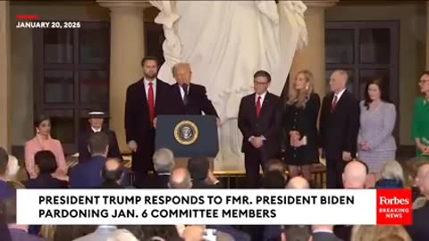 BREAKING NEWS- Trump Responds To Biden Pardons Of Jan 6 Committee Members