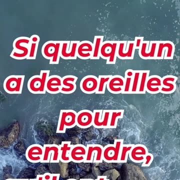 « Que celui qui a des oreilles écoute » marc 4:23. #shortvideo #shorts #youtubeshorts #ytshorts #yt