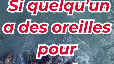 « Que celui qui a des oreilles écoute » marc 4:23. #shortvideo #shorts #youtubeshorts #ytshorts #yt
