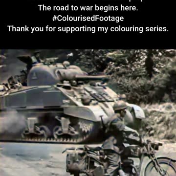 M4 Sherman Tank Training Grounds Road to Combat #WWIIColourised