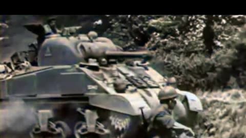 M4 Sherman Tank Training Grounds Road to Combat #WWIIColourised