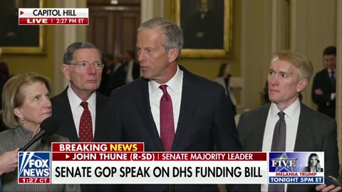 📌 Sen. Thune is asked what's holding up the Senate on the Save Act (Voter I.D.)