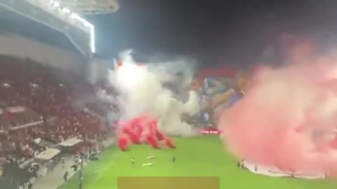 Football match in Tel Aviv, Israel cancelled after spectators turn pitch into chaos