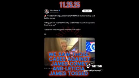 Trump on Comey and Big Tish - "Let's see what happens" ..