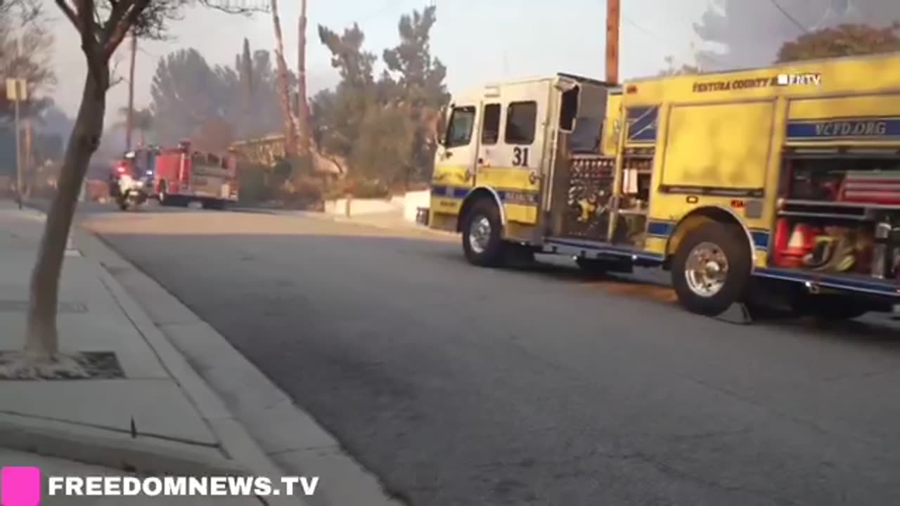 The new rapidly-spreading Kenneth Fire in Los Angeles is being investigated as ARSON, per LAFD