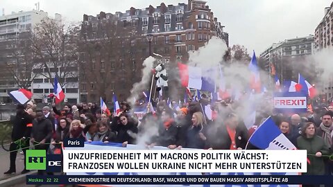 Demonstration in Paris gegen Macrons Kriegskurs