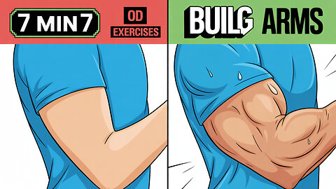 7 Min 7 Exercises To Build Big ARMS (NO EQUIPMENT)