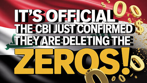 🚨 IT’S OFFICIAL The CBI Just Confirmed They’re DELETING THE ZEROS! 🇮🇶 💰 Iraqi Dinar News 2025!