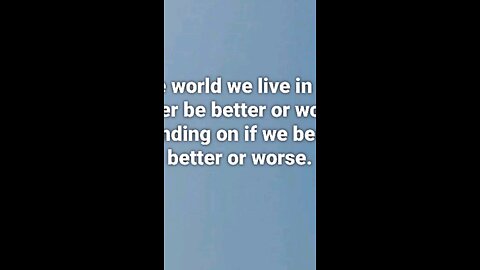 be kind and help others.
