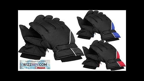 Tarpop 3 Pairs Mens Ski Gloves Winter Warm Gloves Adjustable Non Slip Review