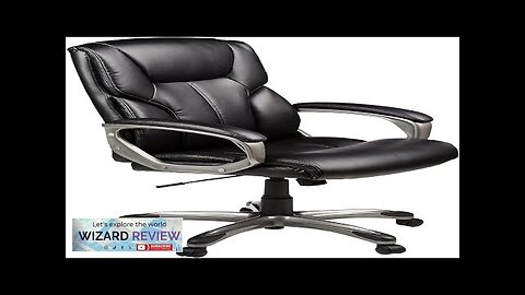 Amazon Basics Executive Home Office Desk Chair with Padded Armrests Adjustable Height Review