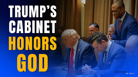 President Trump's Cabinet Honors & Glorifies God in First Meeting Prayer