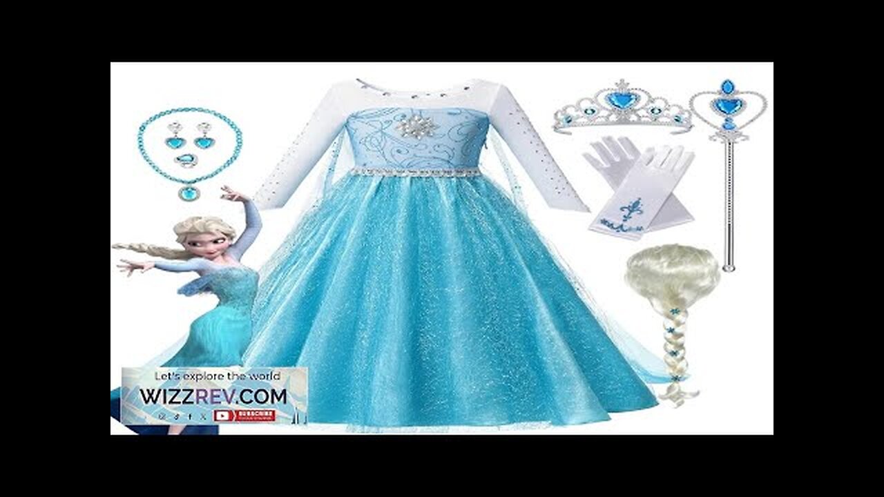 Disney Fancy Queen Frozen Elsa Anna Costume Girls Princess Dress Toddler Halloween Review