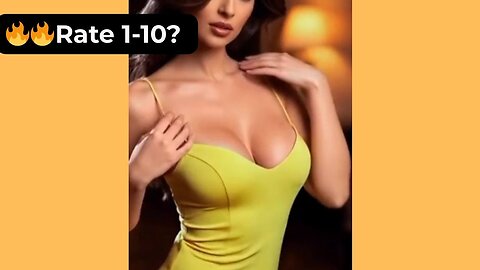 🔥 Rate Her Body in This Sexy Yellow Outfit 1-10? 😍 Supermodel 4K