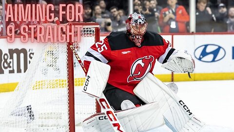 Devils go for 9 wins in a row tonight with Jacob Markstrom returning in net