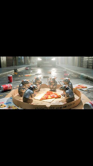 Rats of the round pizza box 🎖️🪞