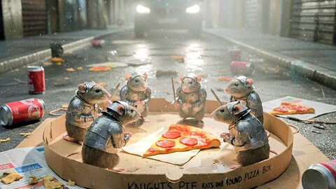 Rats of the round pizza box 🎖️🪞