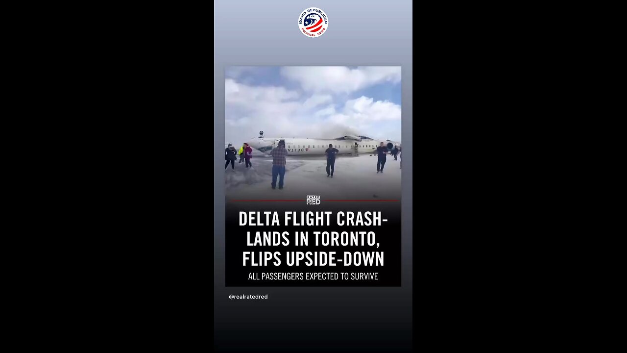 Delta Airline flips Upside down Toronto