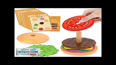 Montessori Wooden Burger Stacking Toys for Toddlers and Kids Preschool Educational Toys Review