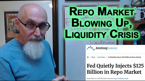 Repo Market Blowing Up, Liquidity Crisis: Understanding Market Crash, Precursor to What Is To Come