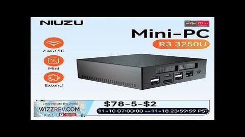 NIUZU Mini PC AMD Ryzen 3 3250U Mini PC Office Computer High Review