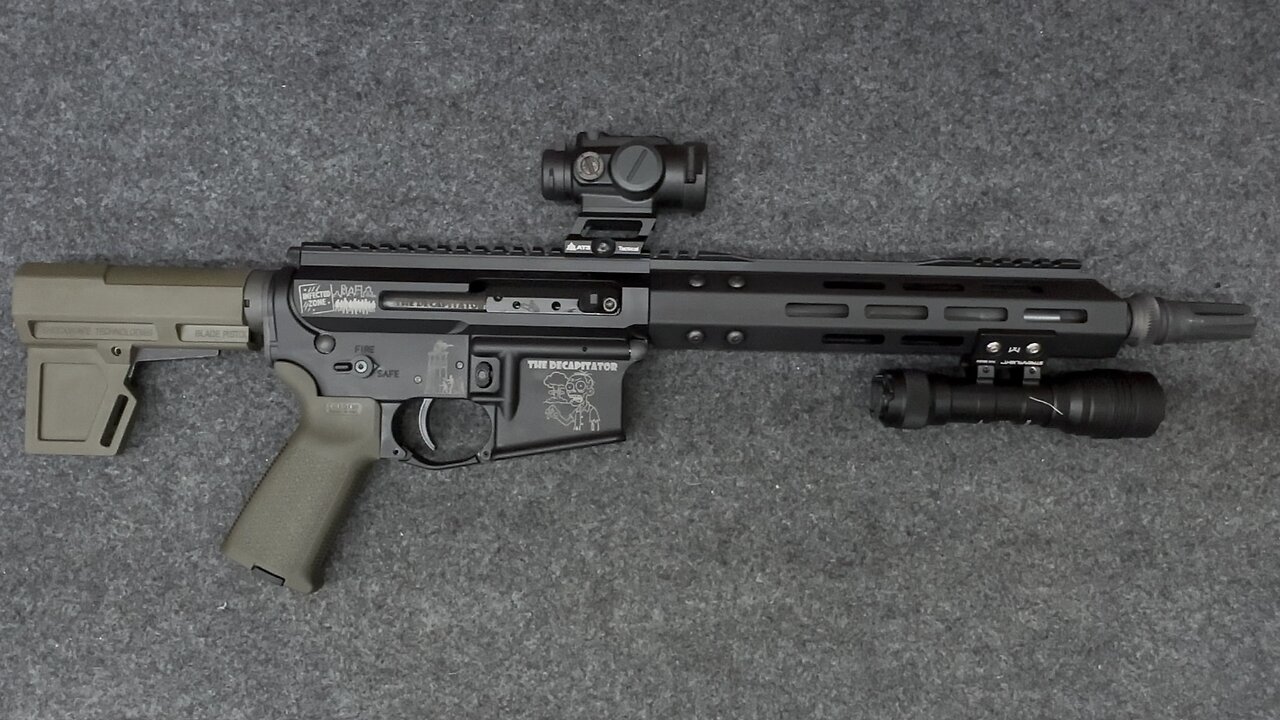 The DECAPITATOR, 556 pistol with a Binary Trigger