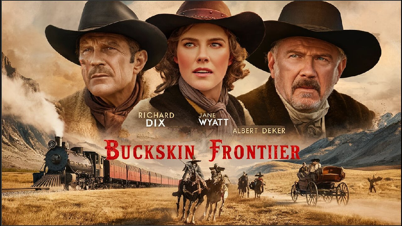 BUCKSKIN FRONTIER (1943)Richard Dix, Jane Wyatt & Albert Dekker |Western |B&W | Cinema Gem