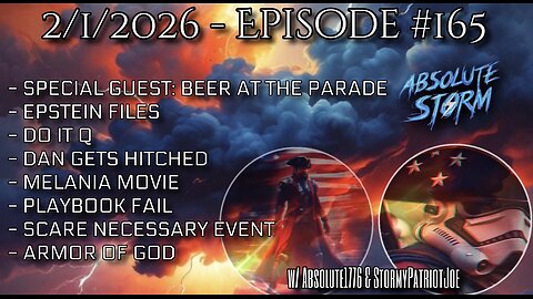 Absolute Storm Ep 165 2/1/26 7pm EDT w/ Beer At The Parade