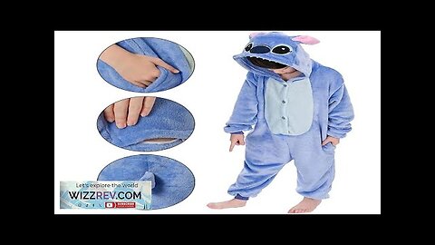 Lilo Stitch Cosplay Costumes Jumpsuit Kigurumi Pajamas Stitch Cute Hooded Sleepwear Review