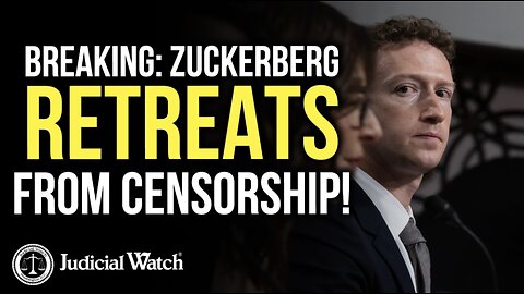 Breaking: Zuckerberg RETREATS From Censorship!