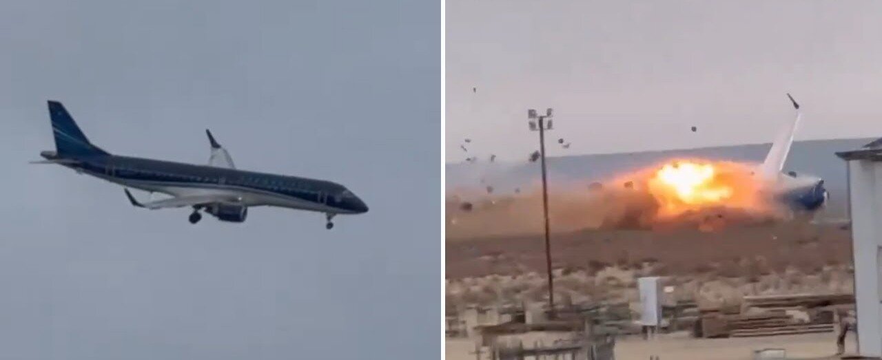 New Footage Shows the Azerbaijan Airlines Plane's Impact with the Ground