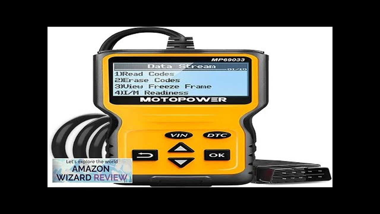 MOTOPOWER MP69033 Car OBD2 Scanner Code Reader Engine Fault Scanner CAN Diagnostic Review