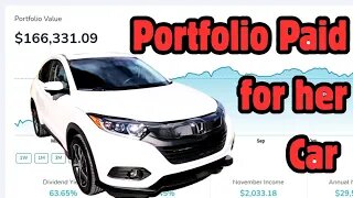 Income Portfolio Paid For Her Car