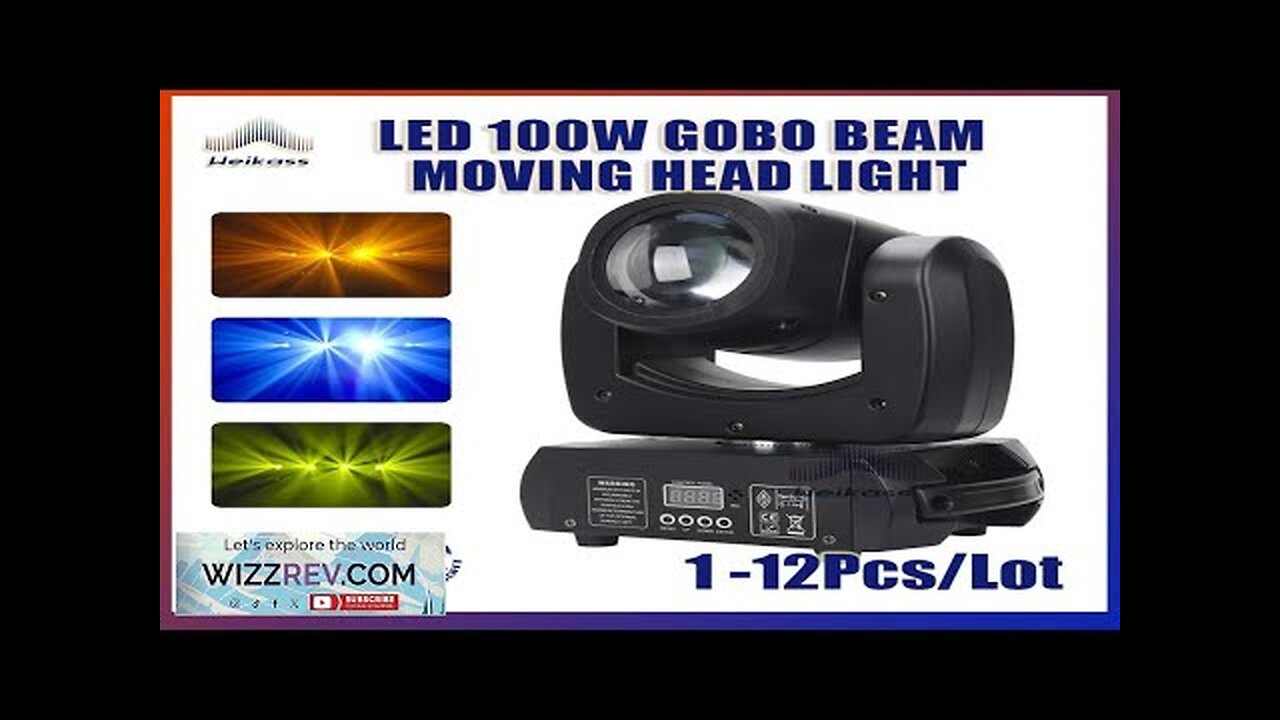 1-12Pcs/Lot Hot Selling LED 100W Beam Spot Moving Head 18 Prisms Review