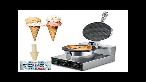 VEVOR Electric Ice Cream Cone Maker Commercial Waffle Cone Egg Roll 1230W Review