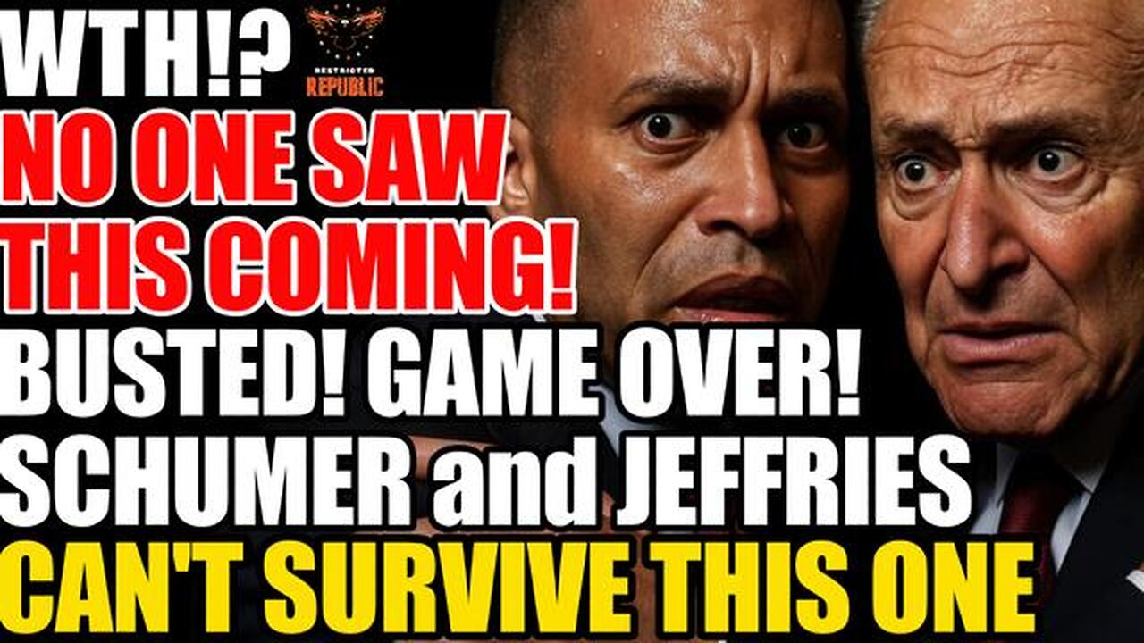 WTH? No One Saw This Coming! BUSTED! SHUT DOWN GAME OVER! Schumer & Jeffries Cant Survive This One