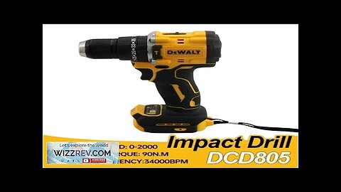 Dewalt 20V DCD805 Cordless Impact Drill Brushless Drill Impact Drill /Driver Kit Review