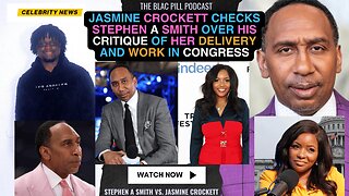 Jasmine Crockett CHECKS Stephen A Smith over his CRITIQUE of her delivery and work in Congress