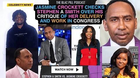 Jasmine Crockett CHECKS Stephen A Smith over his CRITIQUE of her delivery and work in Congress