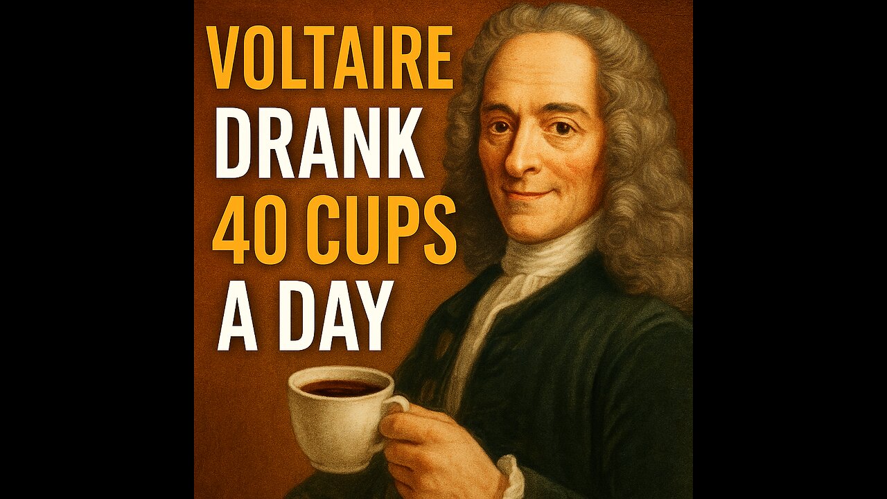 Voltaire Drank 40 Cups of Coffee a Day