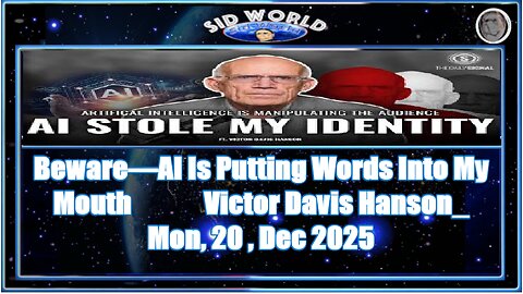 Victor Davis Hanson_ Beware—AI Is Putting Words Into My Mouth