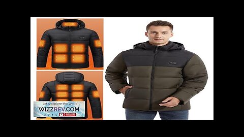 TENGOO HJ-15G Heating Jacket 15 Heated Areas Coat Army Green Fashion USB Review